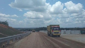 Tidak ada Terowongan, Progres Jalan Tol Bangkinang-Pangkalan Capai 65 Persen